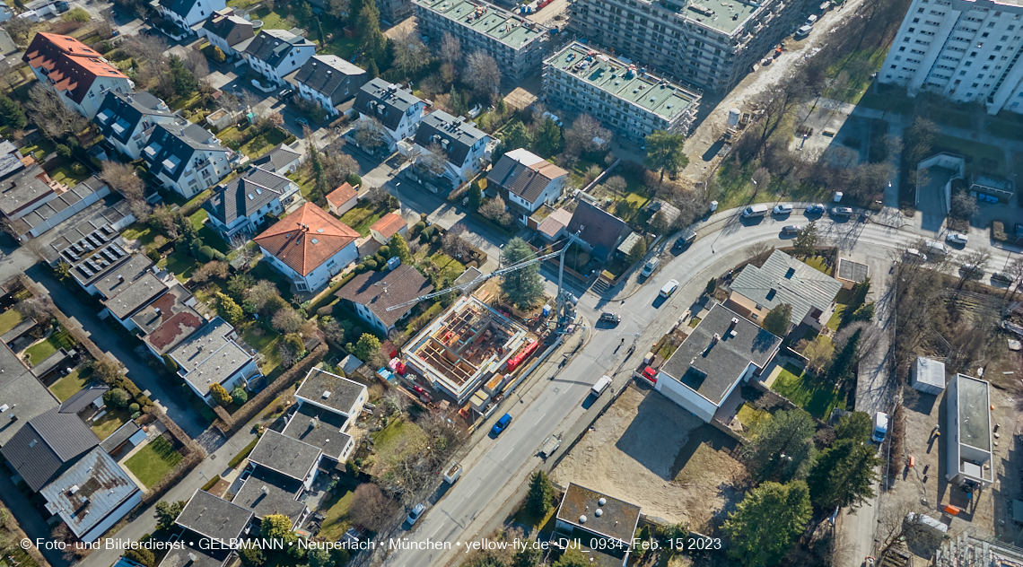 15.02.2023 - Baustelle Niederalmstraße 16 in Neuperlach